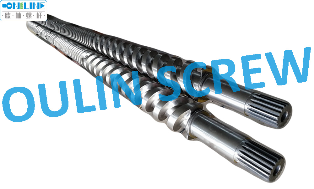 100mm Twin Parallel Screw and Barrel for PVC Compounding