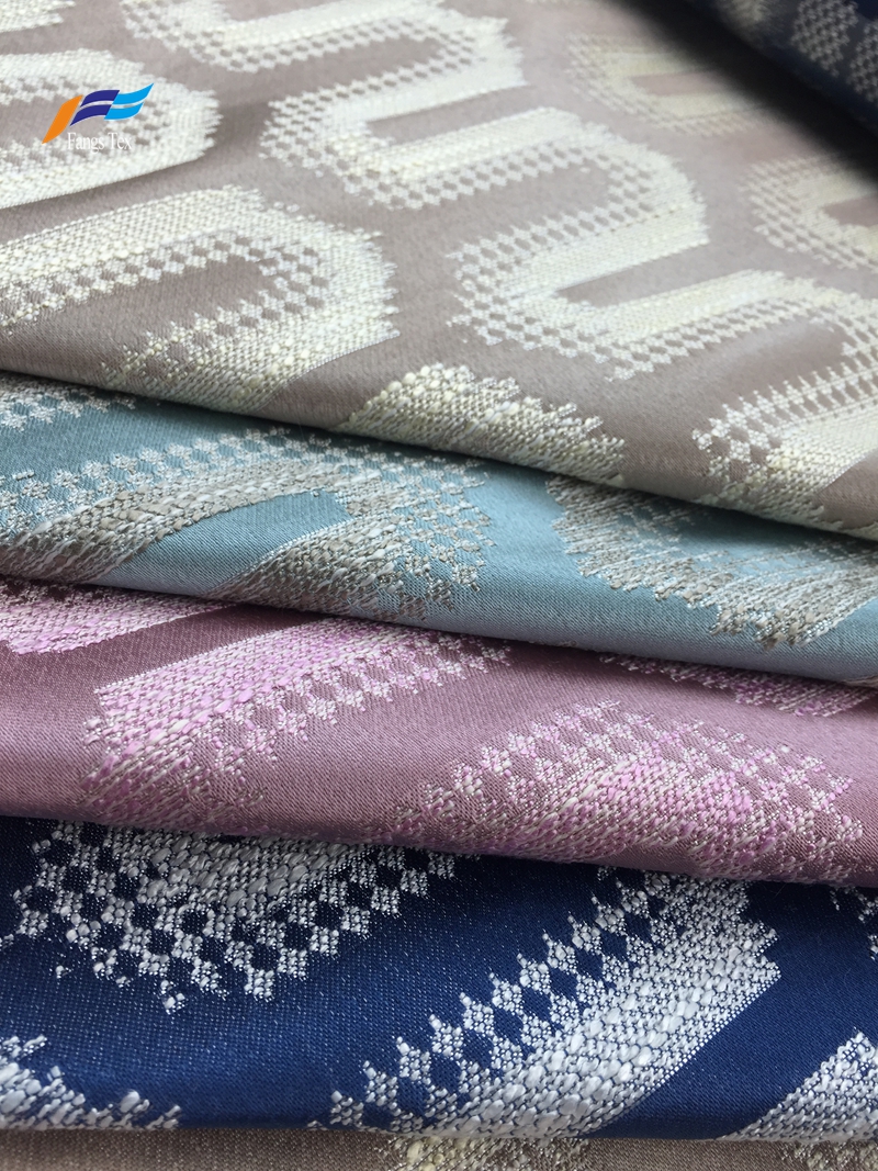 Polyester Cotton Textile Window Embroidered Curtain Fabric 1