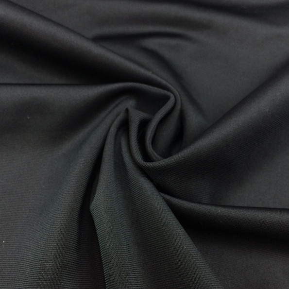 95% Viscose 5% Elastane Jersey - Black, OEKO-TEX 100, 230GSM