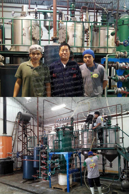 Small Scale Palm Oil Refining Machinery Crude Oil Refining Machine