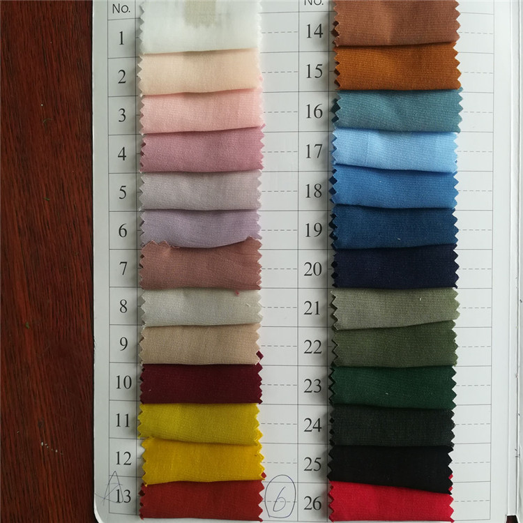 Stocklot Fashion style dyed polyester rayon fabrics