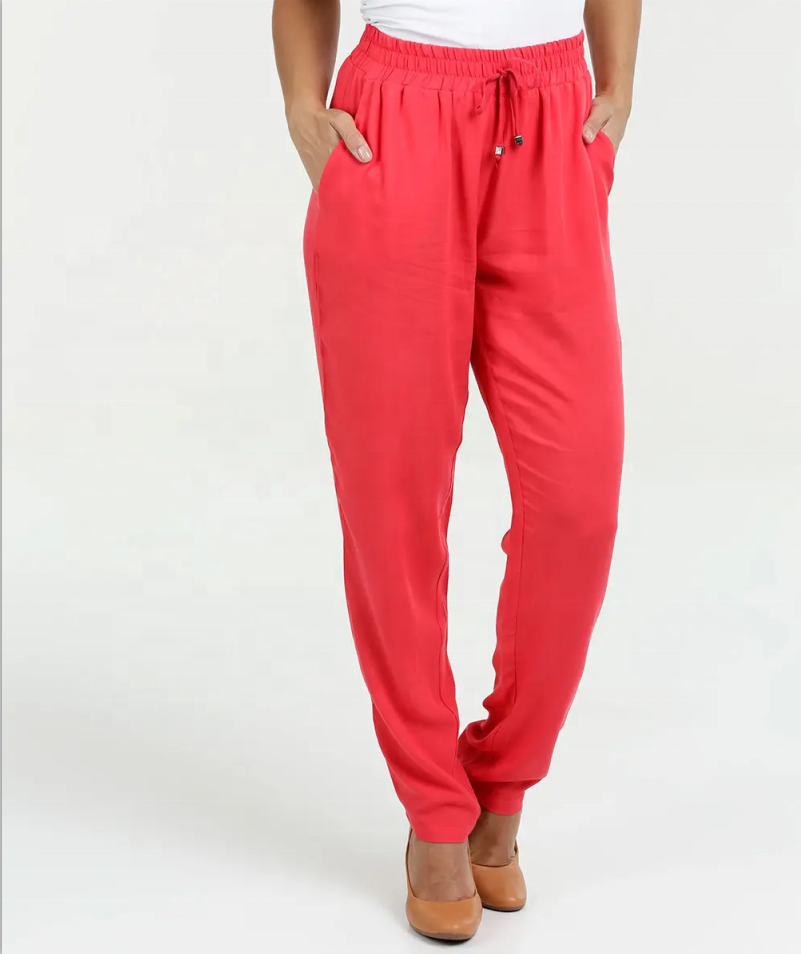 lady pants slim leg jogger pants