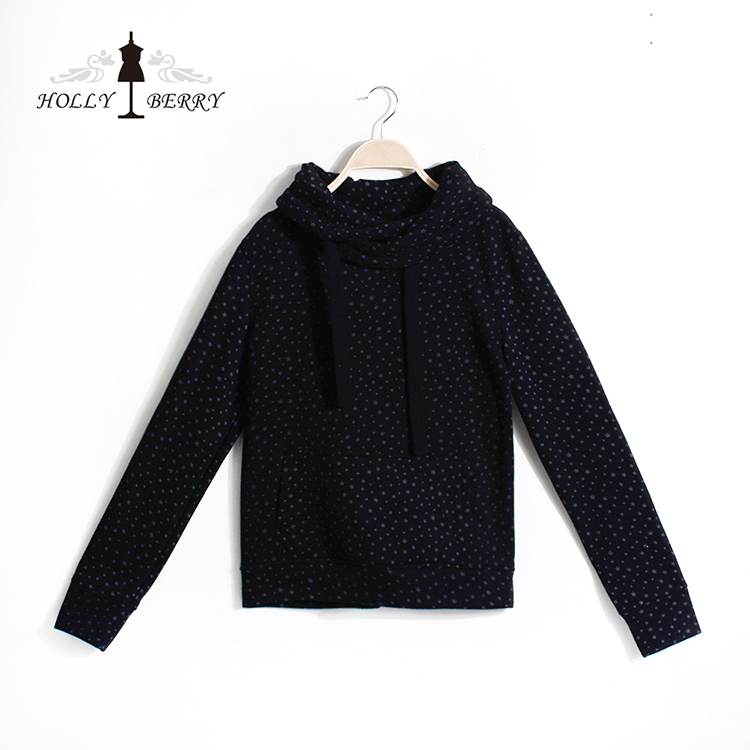 Star Patterned Women Sweatshirts