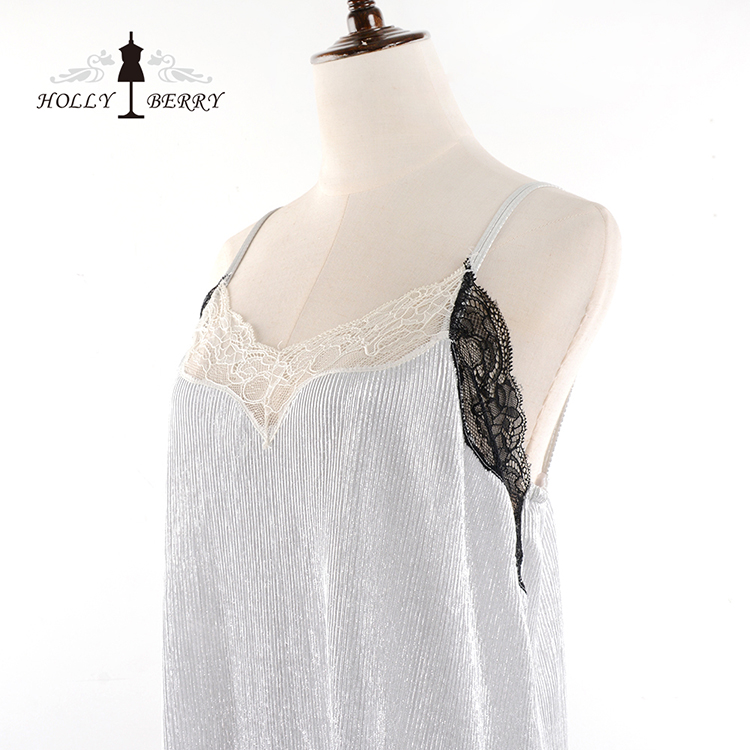 V-neck Soft Lace Dress