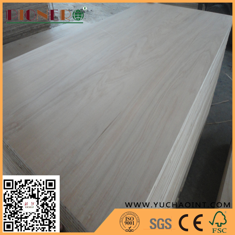 Agathis Veneer Faced Paulownia Blockboard for Furniture