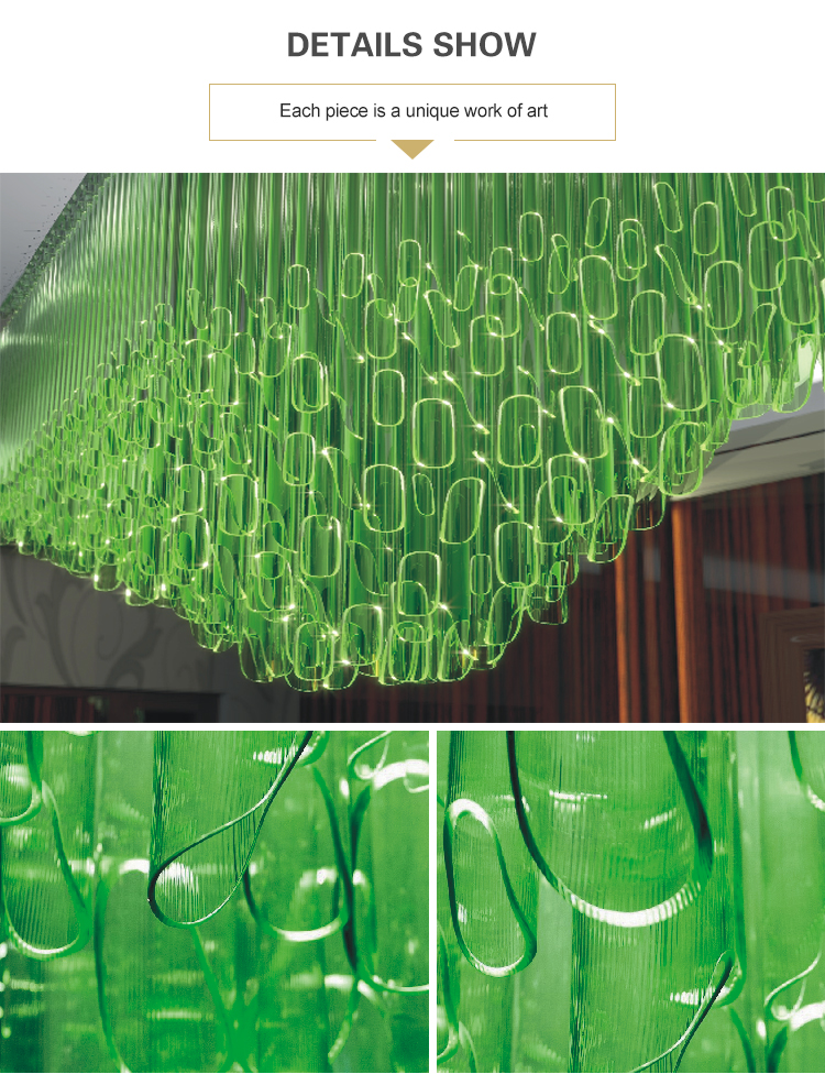 kitchen green crystal chandelier