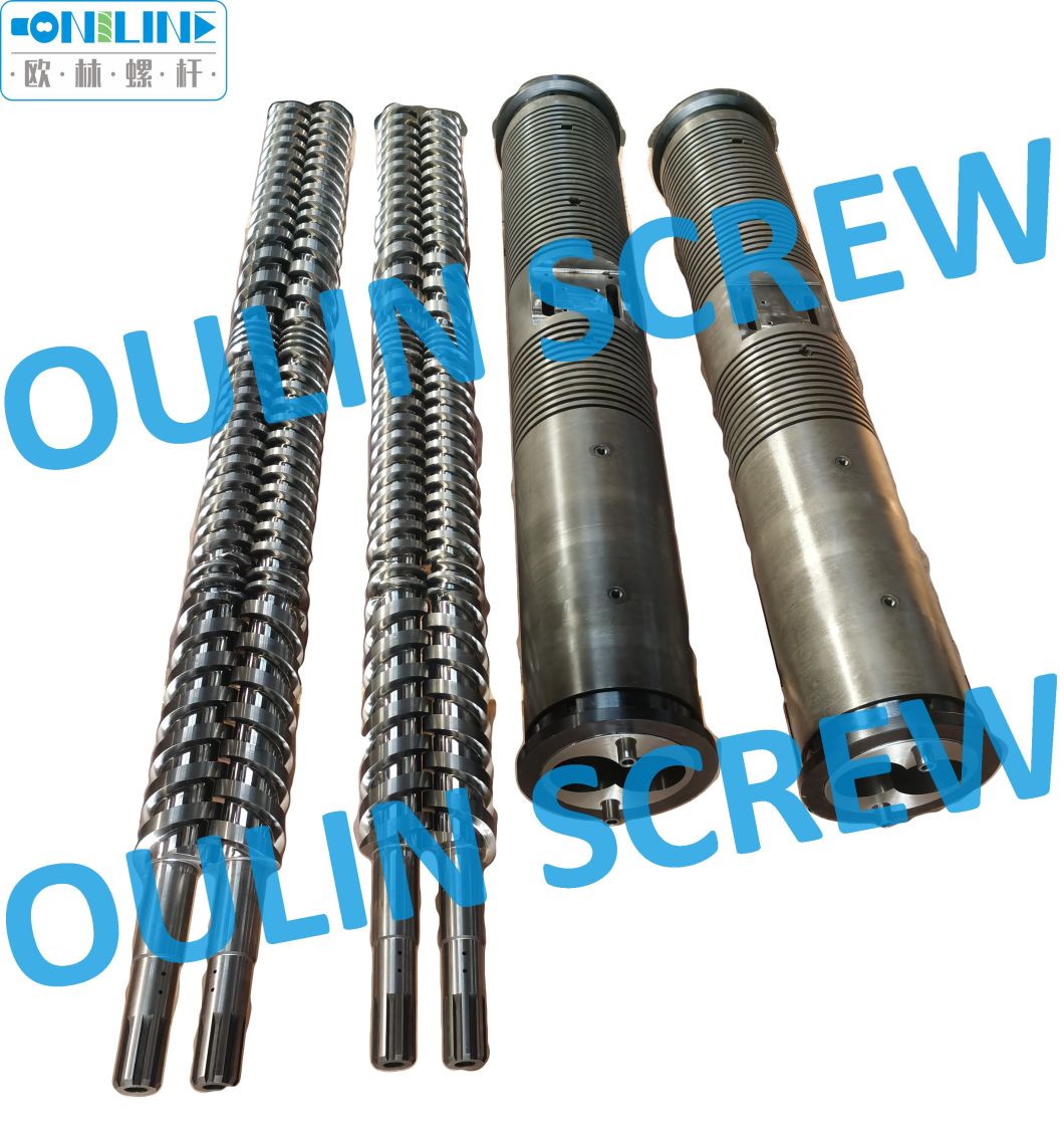 Produce Luigi Bandera Twin Parallel Screw and Barrel for PVC Profiles, Pipe, Sheet Extrusion