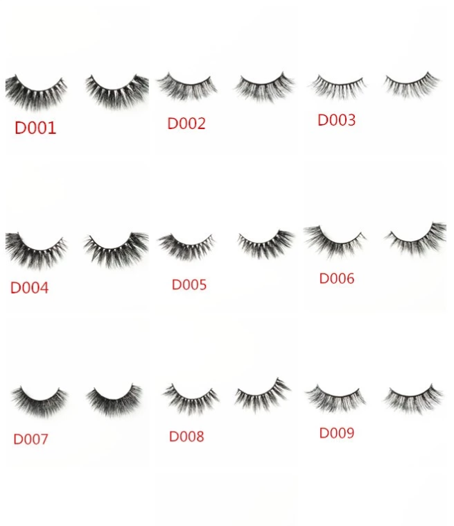 5 pairs 100% Real Mink Eyelashes 3D 