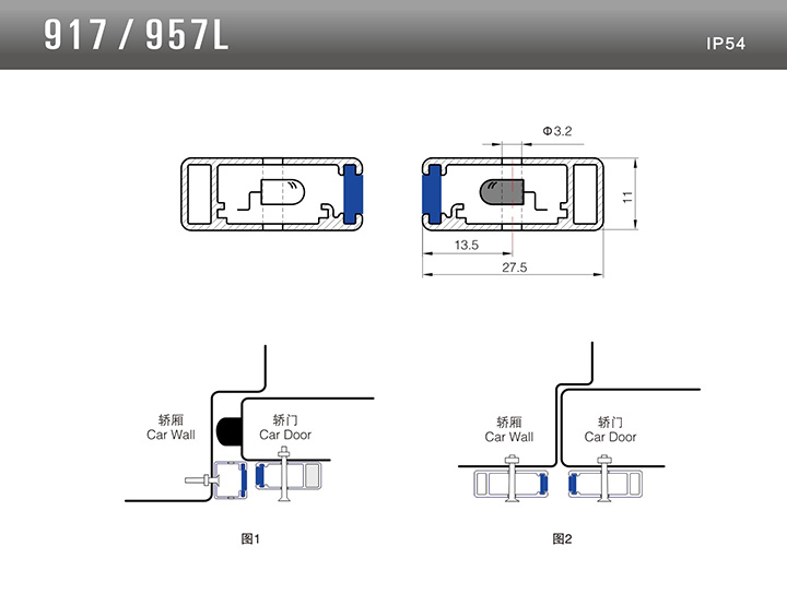 Ricambi Porta Sensore Tenda di sicurezza Barriera fotoelettrica per ascensore