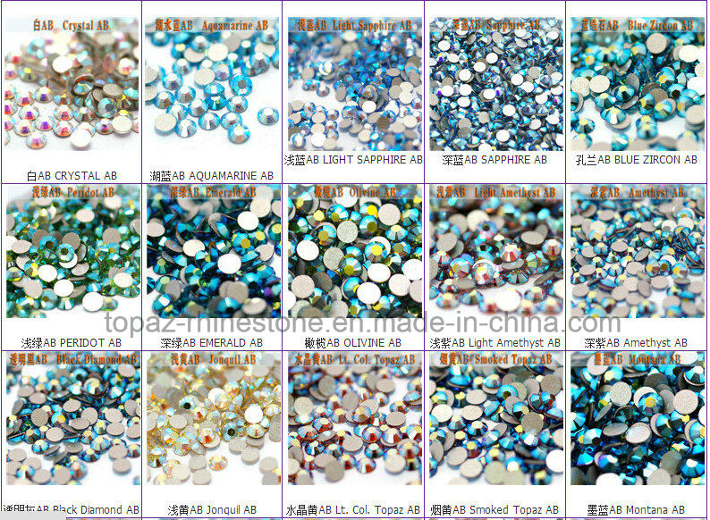 Ss3 Ss4 Ss5 Ss6 Swaro Rhinestone Crystal for Nail Art Decoration (FB-Lt sapphire)