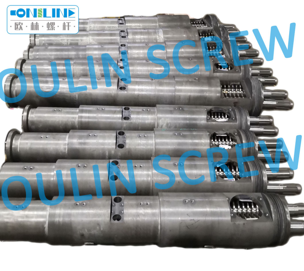 Supply Bi-Metal Jwell Twin Conical Screw and Barrel for Pipe, Profiles, Sheet, Granulation (large in stock)