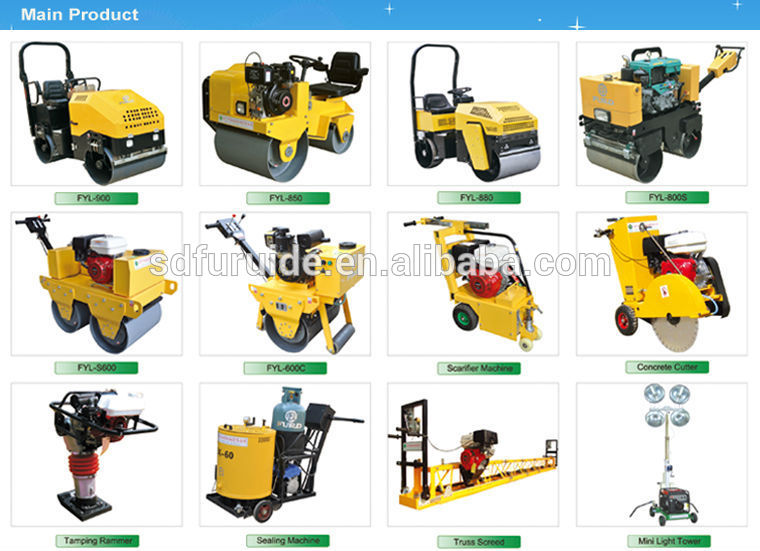 Soil Compaction Vibratory Roller Compactor With 1 Ton Capacity (fyl880