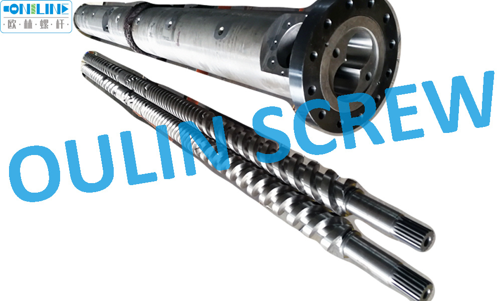 110/28 Twin Parallel Screw Barrel for PVC Extrusion