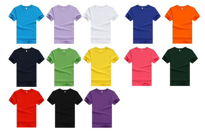 Short Sleeve Crew Neck T Shirt DIY Embroidery T Shirt (TW-002)