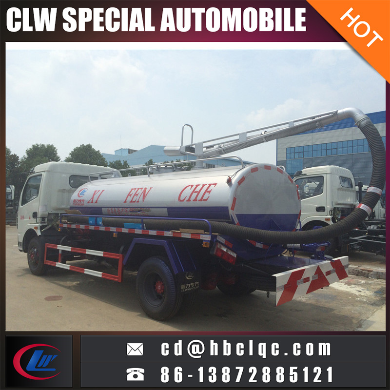 Good Price 5mt Septic Tanker Truck Fecal Vehicle Tanker