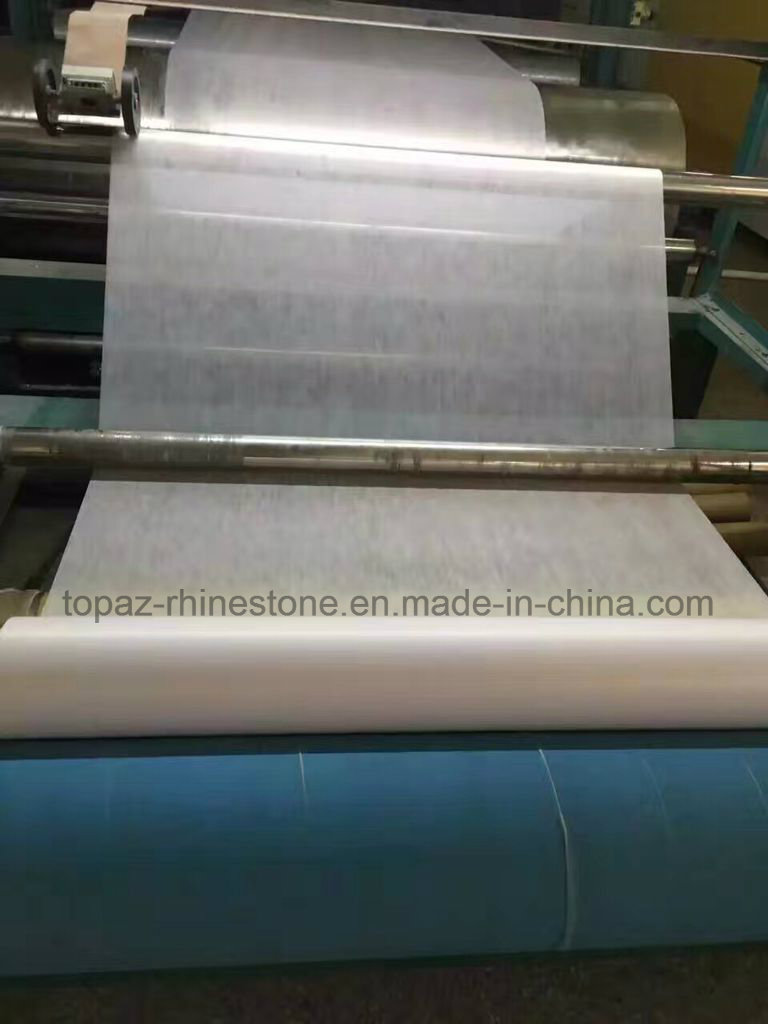 Embroidery Fabric Laminated Po 0.08mm Hot Melt Adhesive Backing Film (HF-PO 0.08mm)