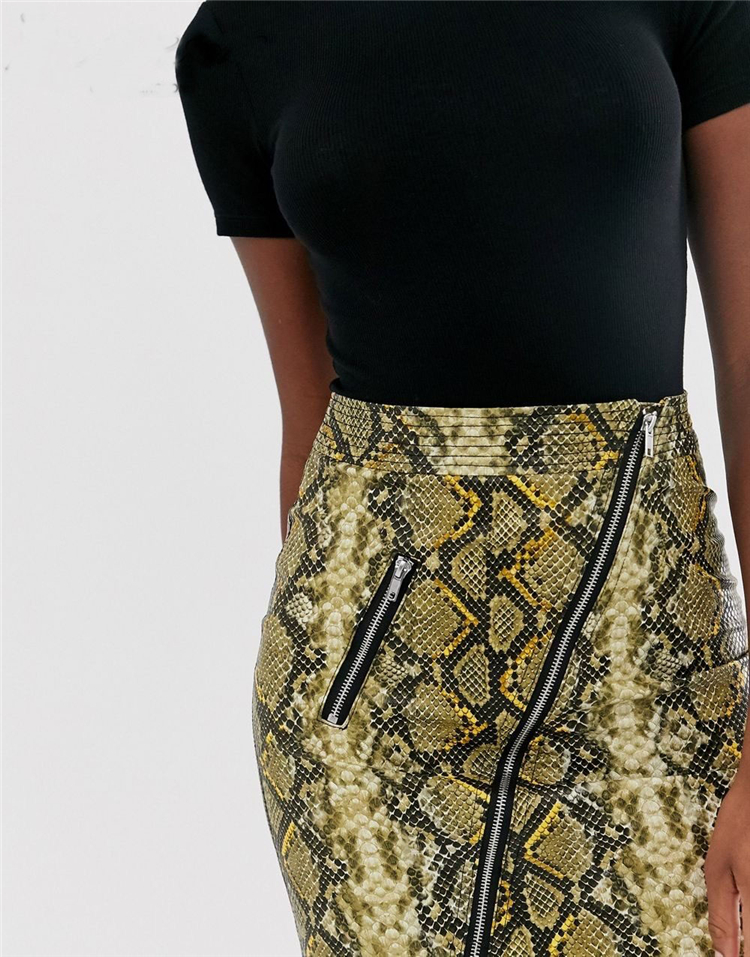 Vintage Women PU skirt