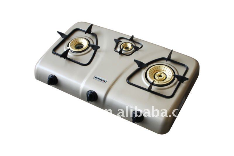 3 Burner Stainless Steel Gas Cooker