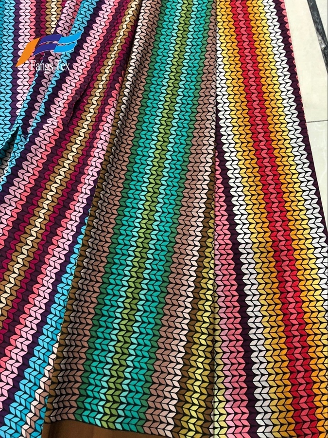 Colorful 100% Polyester Digital Printed Chiffon Abaya Fabric 2