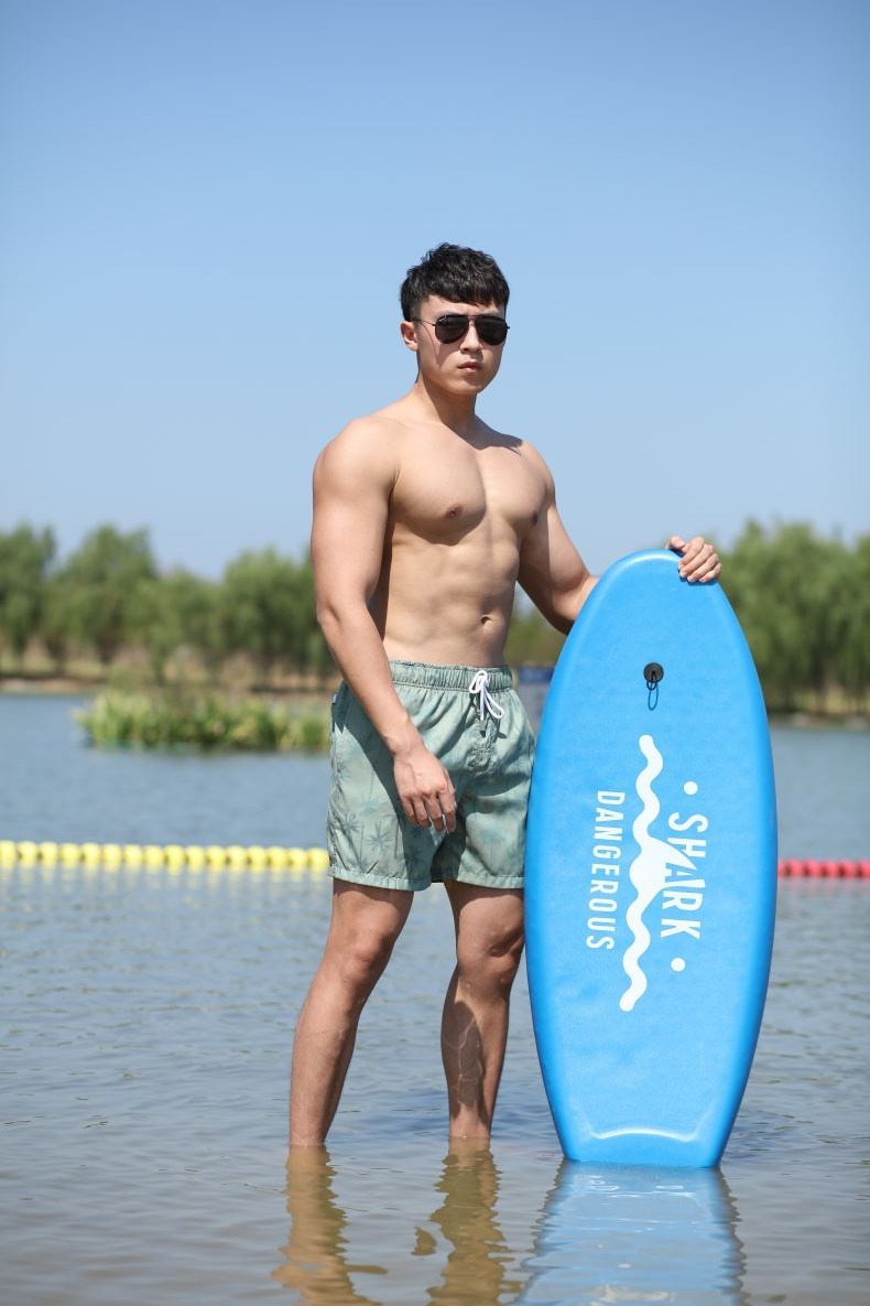 Polyester Digital Print Full Elastic Waistband for Swim Quick Dry Water Repellent Man's Swimming Short