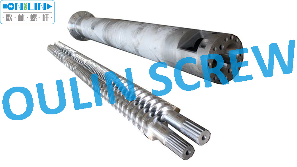 Battenfeld Bex 107-22 Twin Parallel Screw Barrel for PVC Extruder, PVC Foaming Board