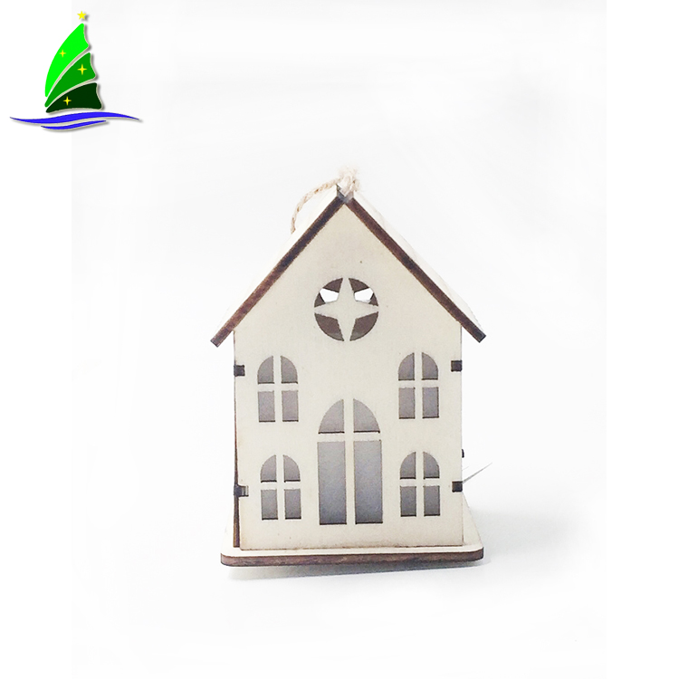 Wooden Christmas House with LED Lights Wooden Christmas House with LED Lights