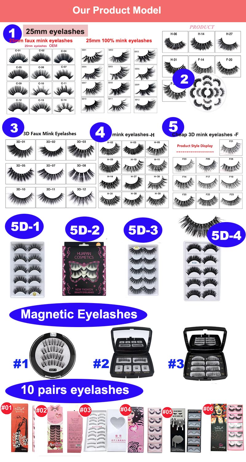 3D Faux Mink Private Label Magic Magnetic Eyelashes