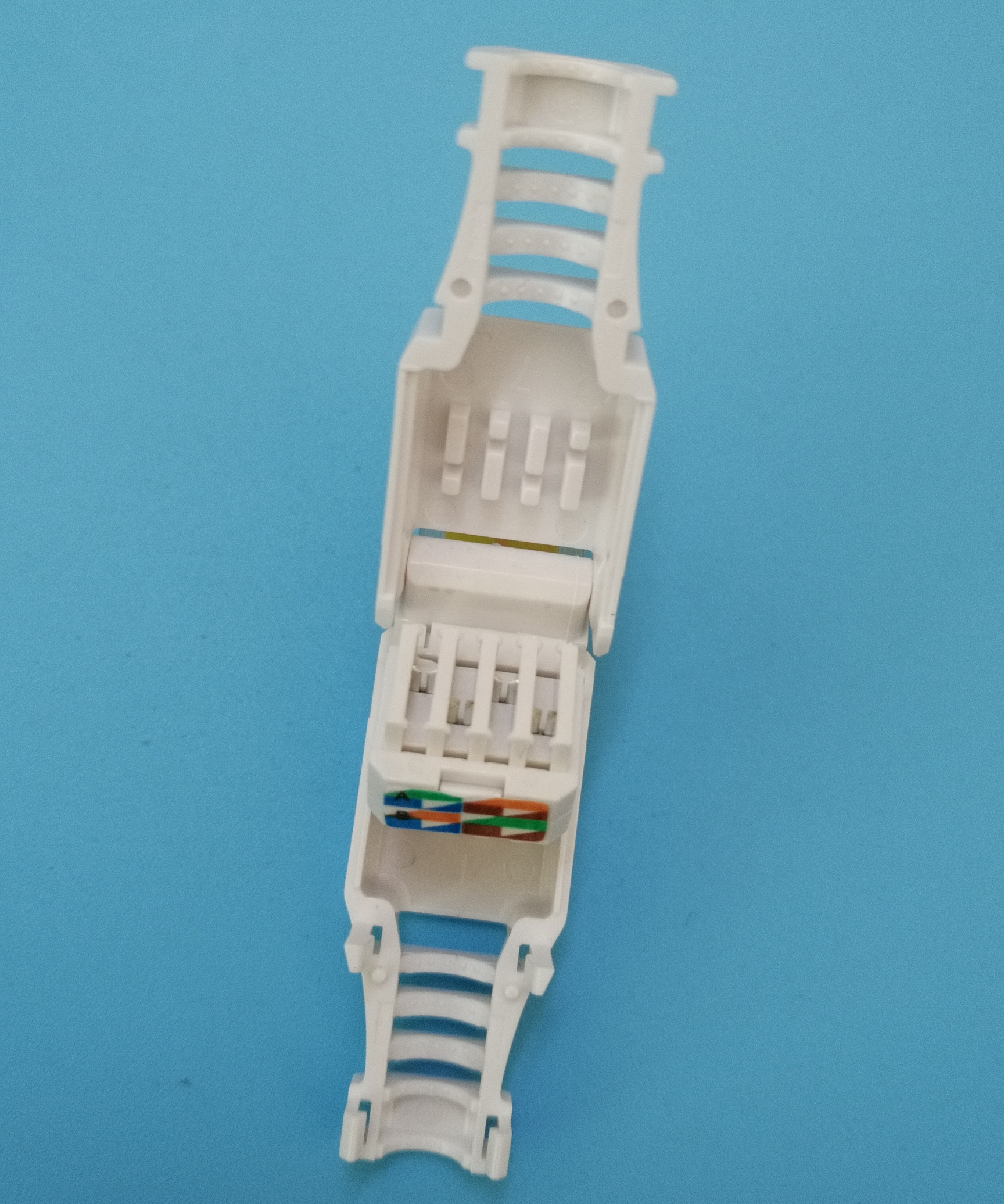 RJ45 UTP toolless plug Cat5e 8P8C connector