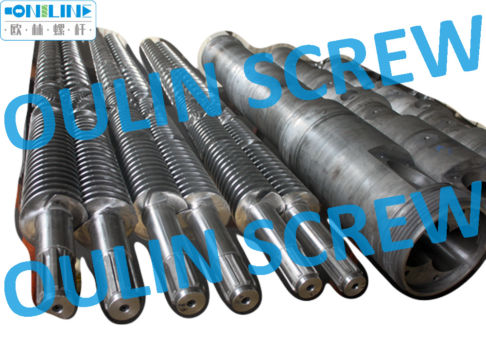 80/156 Double Conical Screw and Barrel for PVC Extrusion