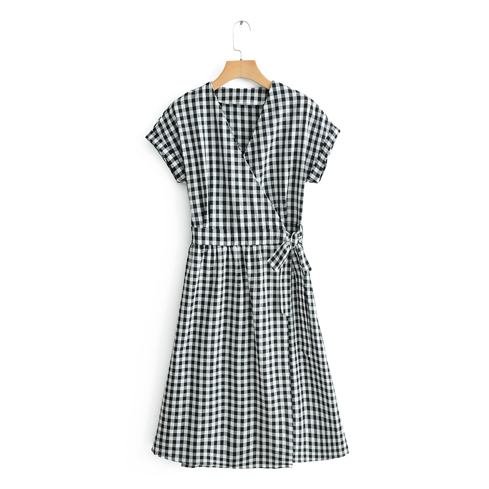 V-neck Short Sleeve Dress
