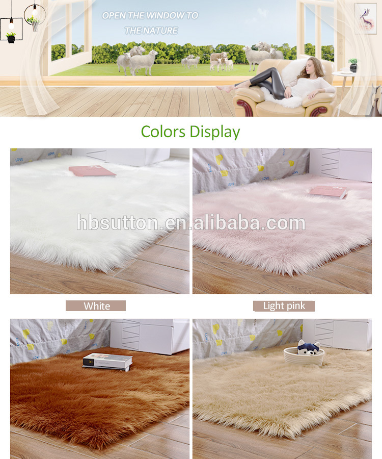 2ft X 3ft 3ft X 5ft 4ft X 6ft Faux Sheepskin Rug Long Faux Fur Blanket