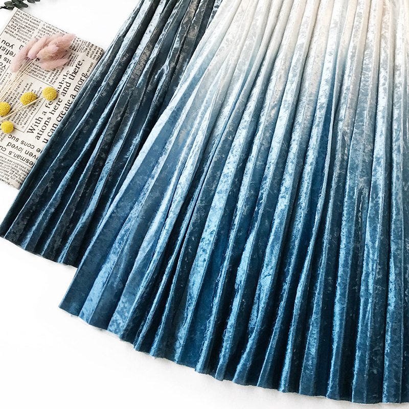 Women Pleated Loose Skirt 