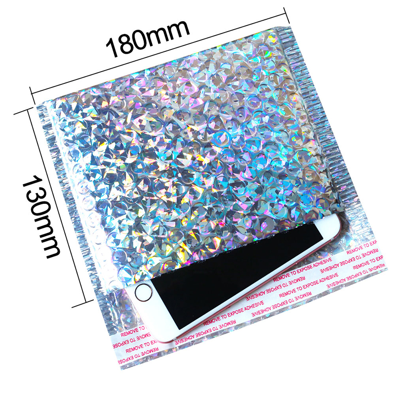 Colored Hologram Padded Bubble Envelope