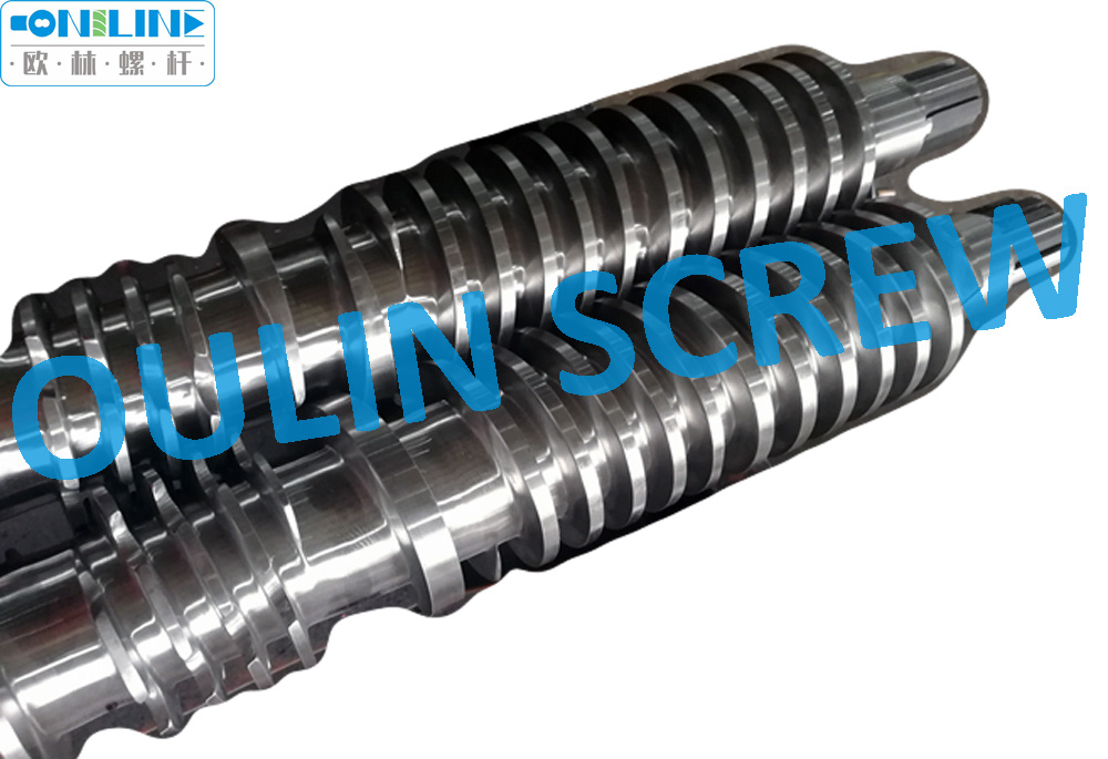 55/105 Twin Conical Screw and Barrel for Pipe, Sheet, Profiles, Foaming, Granulation