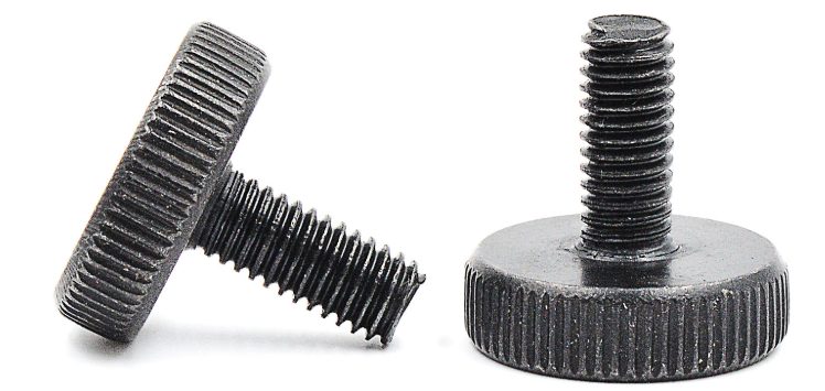 DIN653 Carbon Steel Flat Head Knurled Thumb Screws