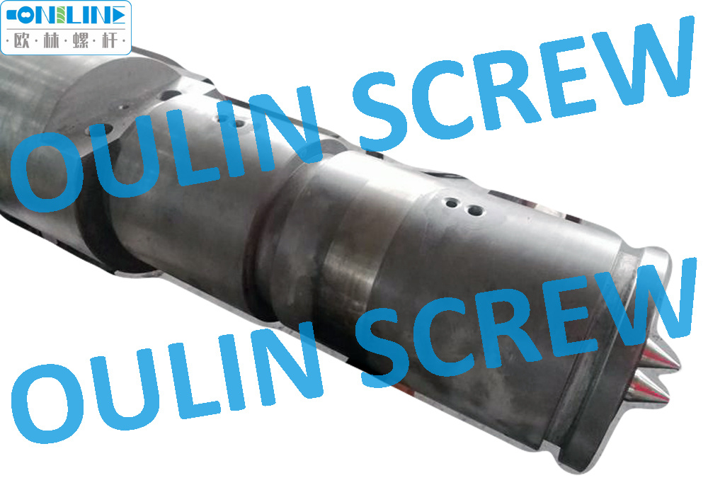 Produce 45/90 Twin Conical Screw Barrel for PVC Extrusion