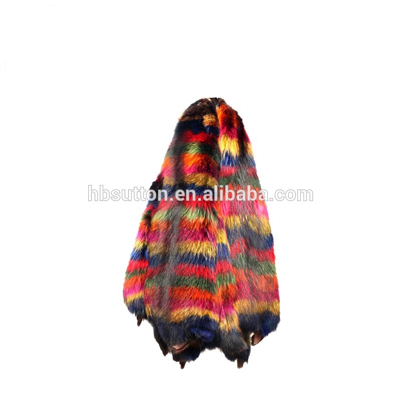 Raccoon Dog Skin Hides Real Raccoon Skin Pelt For Garment, High Quality
