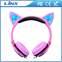 glowing light headband headphone