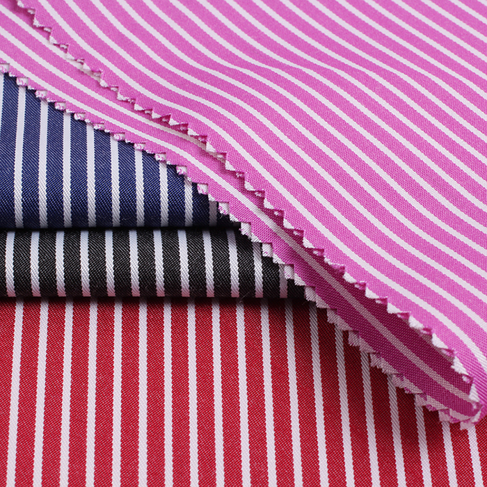 Woven stripe fabric for office shirt