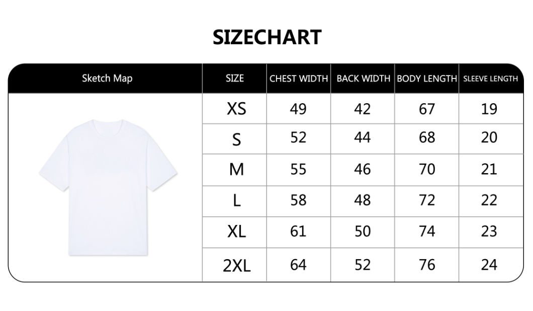 150GSM 100%Cotton T-Shirt with Big Water Print Slim Man's T Shirt