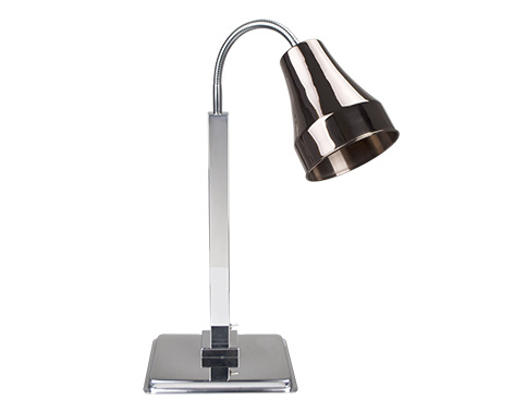 Heat Lamp with Copper Round Lamp Shade Flexable