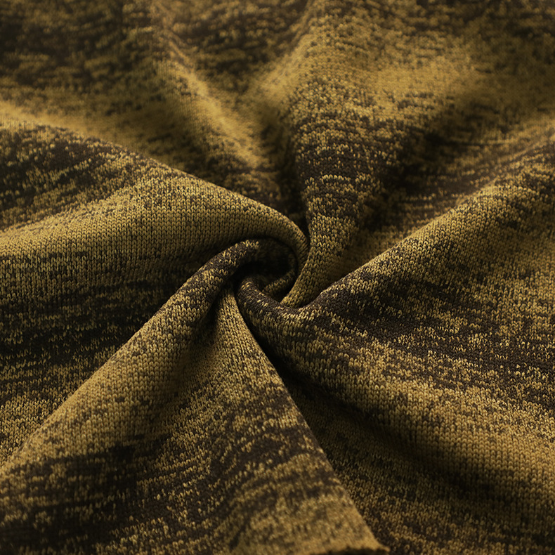 Yarn-Dyed Hacci Brushed Knit Fabric