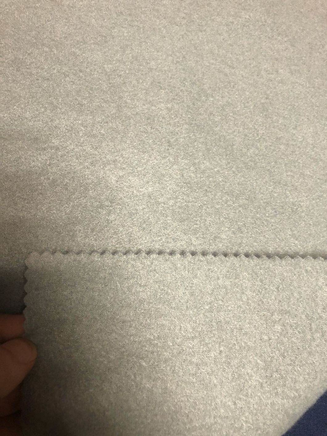 100% Polyester Spun Fleece Single Side Brush Fabric