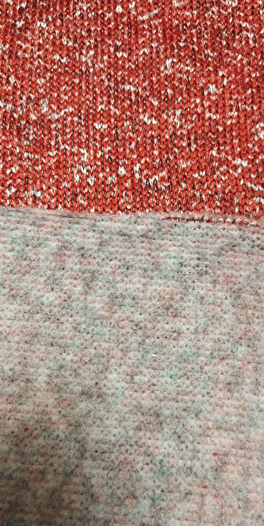100% Polyester Hacci Fleece Fabric med färgad