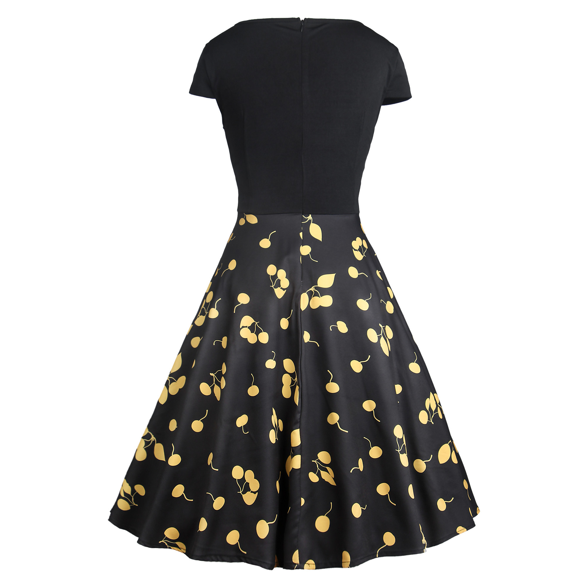 Black Print Dress