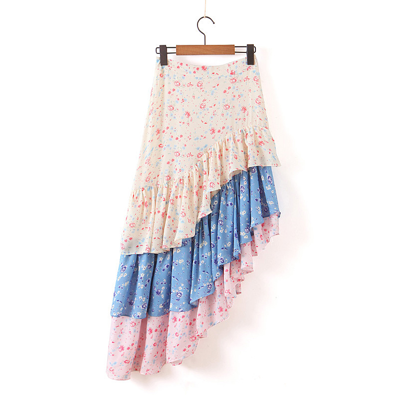 Floral Print Skirts Chiffon