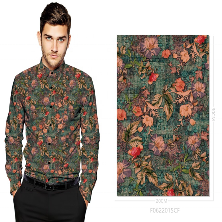 100% Cotton Digital Printed Shirt Fabric