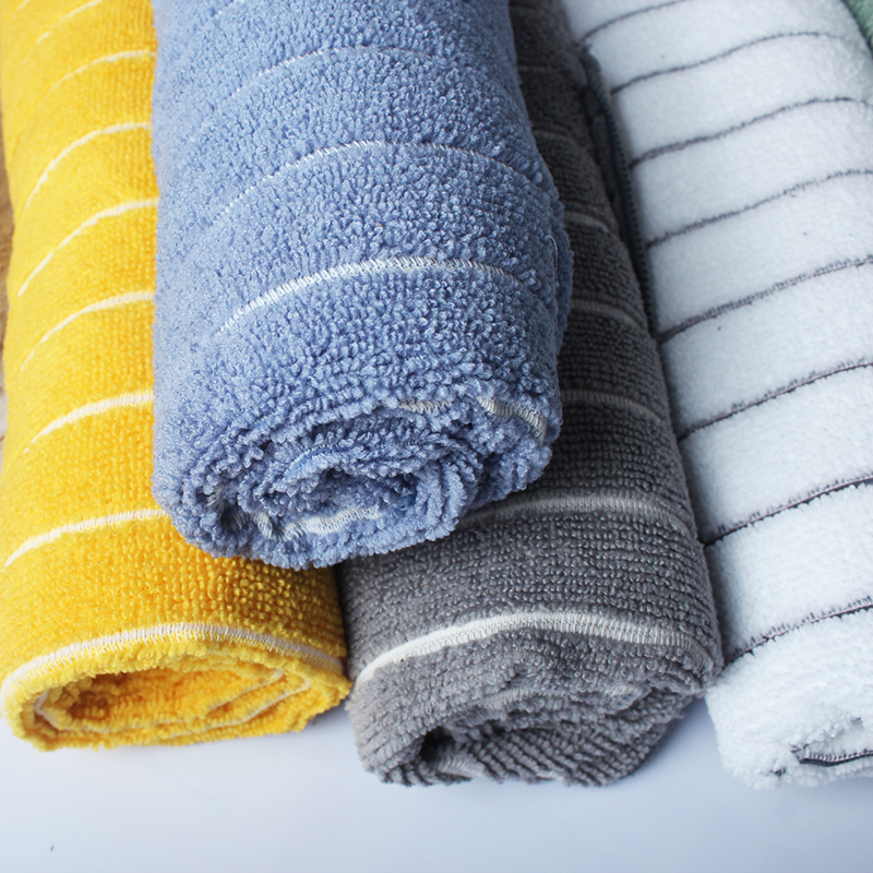Microfiber Cleaning Cloths Stripe Towel Microfiber Cleaning Cloths Stripe Towel