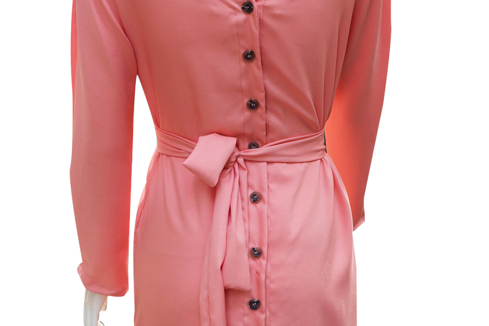 Long Sleeve Spring Button Back Dress Long Sleeve Spring Button Back Dress