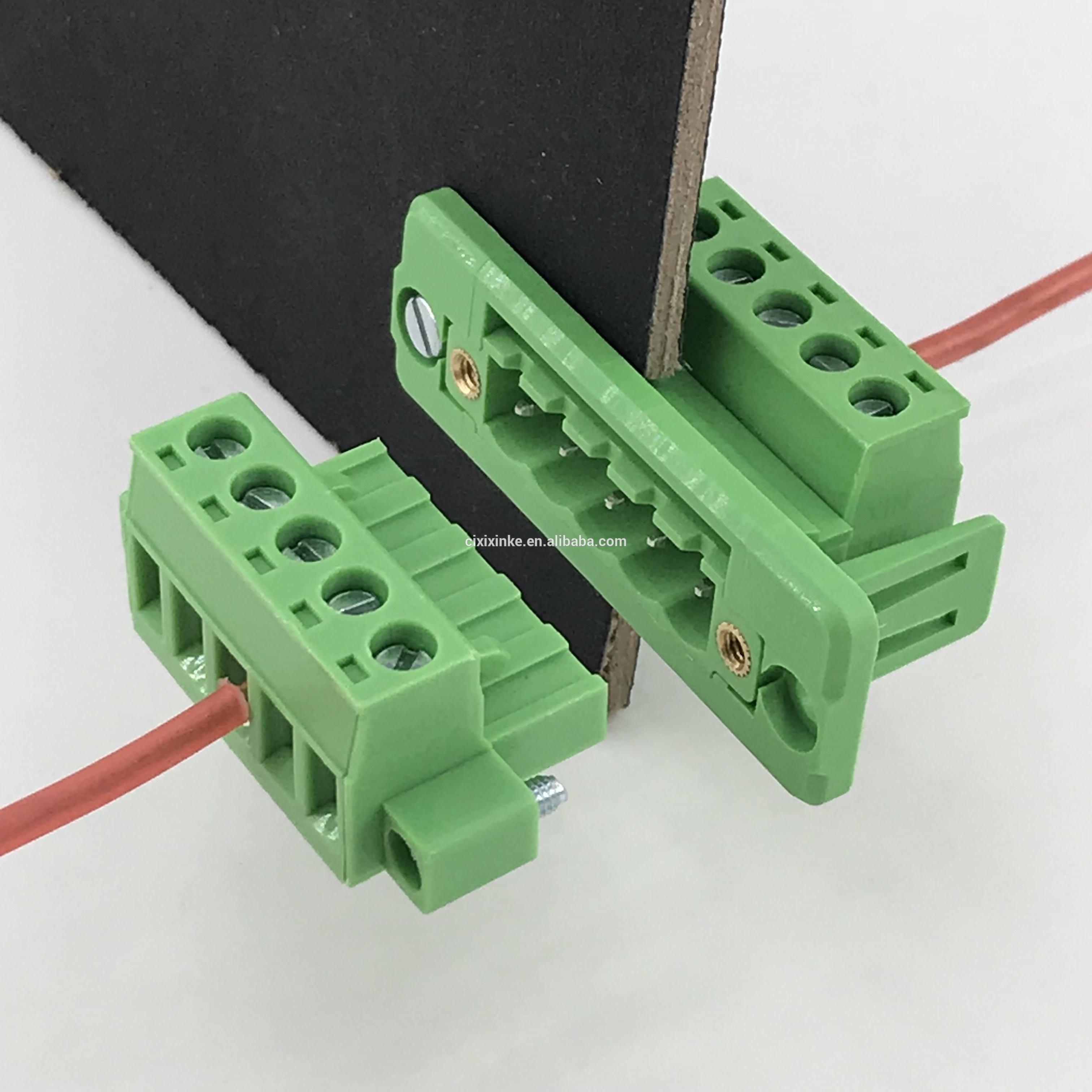5way 5.08 pitch through wall panel terminal block China Manufacturers